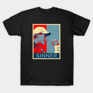 jannik sinner retro art T-Shirt